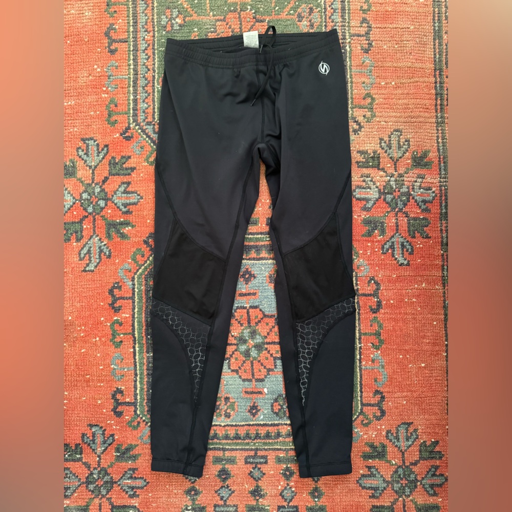 Women’s IllumiNite Reflective Black Running Tights Size Small